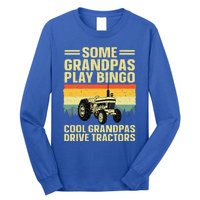 Cool Tractor Art For Grandpa Farming Farmer Farm Tractor Long Sleeve Shirt