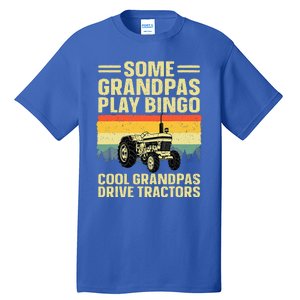 Cool Tractor Art For Grandpa Farming Farmer Farm Tractor Tall T-Shirt