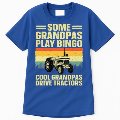 Cool Tractor Art For Grandpa Farming Farmer Farm Tractor Tall T-Shirt