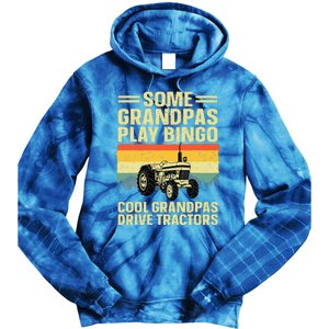 Cool Tractor Art For Grandpa Farming Farmer Farm Tractor Tie Dye Hoodie