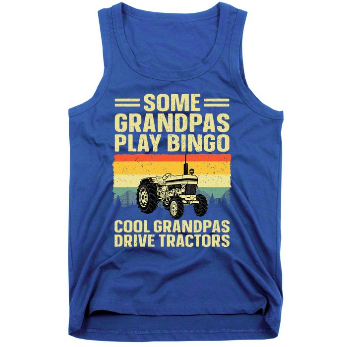 Cool Tractor Art For Grandpa Farming Farmer Farm Tractor Tank Top