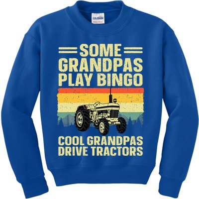 Cool Tractor Art For Grandpa Farming Farmer Farm Tractor Kids Sweatshirt