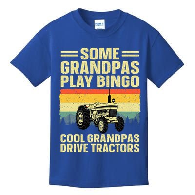 Cool Tractor Art For Grandpa Farming Farmer Farm Tractor Kids T-Shirt
