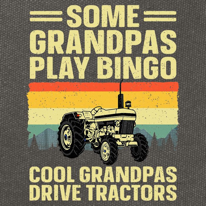 Cool Tractor Art For Grandpa Farming Farmer Farm Tractor Cotton Canvas Backpack