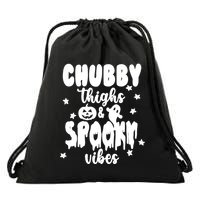 Chubby Thighs And Spooky Vibes Cute Halloween Drawstring Bag