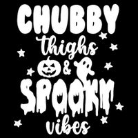 Chubby Thighs And Spooky Vibes Cute Halloween Drawstring Bag