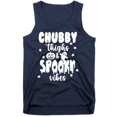 Chubby Thighs And Spooky Vibes Cute Halloween Tank Top