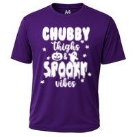 Chubby Thighs And Spooky Vibes Cute Halloween Cooling Performance Crew T-Shirt