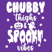 Chubby Thighs And Spooky Vibes Cute Halloween Long Sleeve Shirt