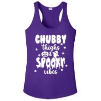 Chubby Thighs And Spooky Vibes Cute Halloween Ladies PosiCharge Competitor Racerback Tank