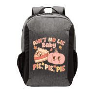 Cute Thanksgiving Aint No Lie Baby Pie Pie Pie Retro Cartoon Pumpkin Pie Vector Backpack