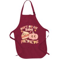 Cute Thanksgiving Aint No Lie Baby Pie Pie Pie Retro Cartoon Pumpkin Pie Apron