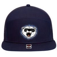 Cooler Than A Polar Bear’S Toe Nails 7 Panel Mesh Trucker Snapback Hat