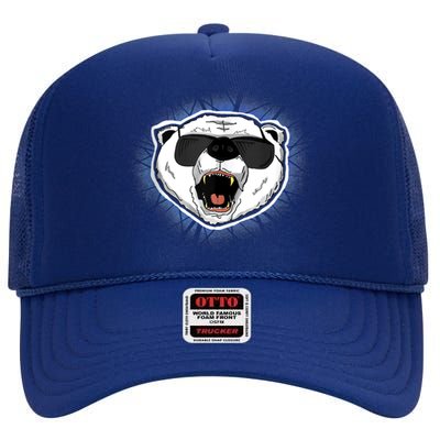 Cooler Than A Polar Bear’S Toe Nails High Crown Mesh Back Trucker Hat