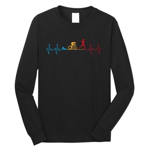 Cool Triathlon Art Triathlete Endurance Sport Long Sleeve Shirt