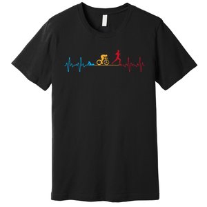 Cool Triathlon Art Triathlete Endurance Sport Premium T-Shirt