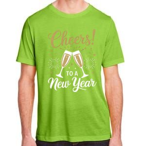 Cheers To A New Year Happy New Year 2025 Funny Gift Adult ChromaSoft Performance T-Shirt