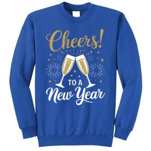 Cheers To A New Year Happy New Year 2025 Funny Gift Sweatshirt