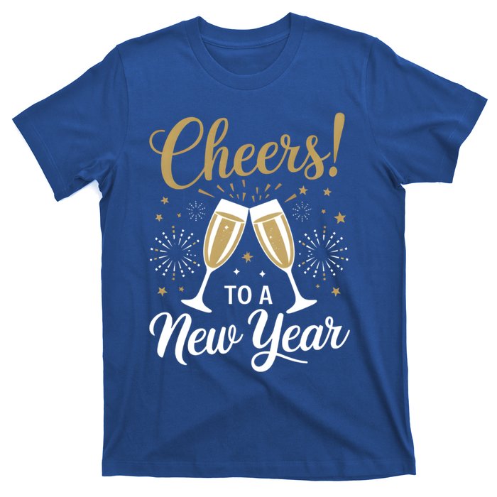 Cheers To A New Year Happy New Year 2025 Funny Gift T-Shirt