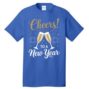 Cheers To A New Year Happy New Year 2025 Funny Gift Tall T-Shirt