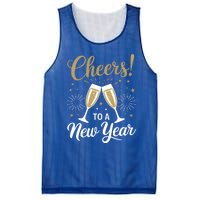 Cheers To A New Year Happy New Year 2025 Funny Gift Mesh Reversible Basketball Jersey Tank