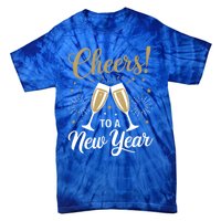 Cheers To A New Year Happy New Year 2025 Funny Gift Tie-Dye T-Shirt