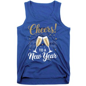 Cheers To A New Year Happy New Year 2025 Funny Gift Tank Top