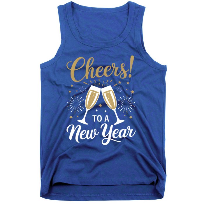 Cheers To A New Year Happy New Year 2025 Funny Gift Tank Top