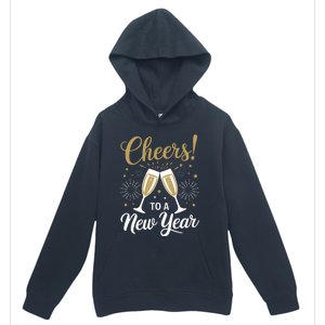 Cheers To A New Year Happy New Year 2025 Funny Gift Urban Pullover Hoodie