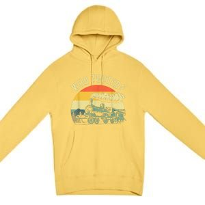 Cute Train Art Train Collector Train Lover Premium Pullover Hoodie