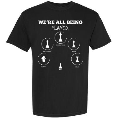 Conspiracy Theorist Anti Government Conspiracy Chess Garment-Dyed Heavyweight T-Shirt