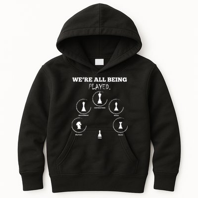Conspiracy Theorist Anti Government Conspiracy Chess Kids Hoodie