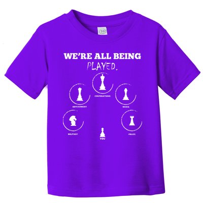 Conspiracy Theorist Anti Government Conspiracy Chess Toddler T-Shirt