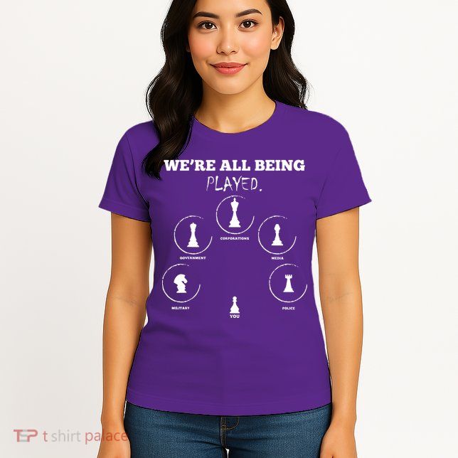 Conspiracy Theorist Anti Government Conspiracy Chess Womens T-Shirt