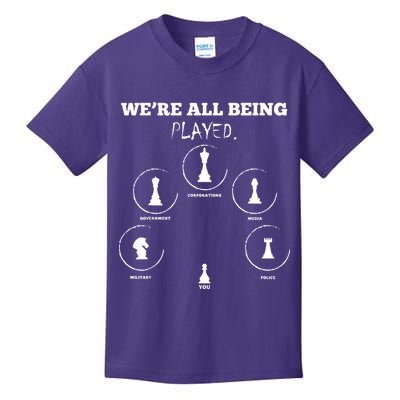 Conspiracy Theorist Anti Government Conspiracy Chess Kids T-Shirt
