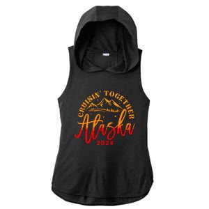 Cruisin Together Alaska 2024 Alaskan Cruise Trip Matching Ladies PosiCharge Tri-Blend Wicking Draft Hoodie Tank