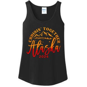 Cruisin Together Alaska 2024 Alaskan Cruise Trip Matching Ladies Essential Tank