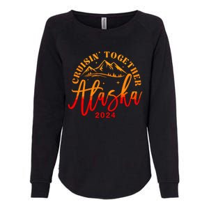 Cruisin Together Alaska 2024 Alaskan Cruise Trip Matching Womens California Wash Sweatshirt