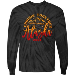 Cruisin Together Alaska 2024 Alaskan Cruise Trip Matching Tie-Dye Long Sleeve Shirt