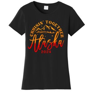 Cruisin Together Alaska 2024 Alaskan Cruise Trip Matching Women's T-Shirt