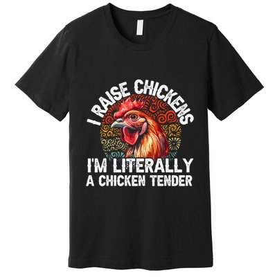 Chicken Tender Art Poultry Chicken Farmer Chicken Lovers Gift Premium T-Shirt