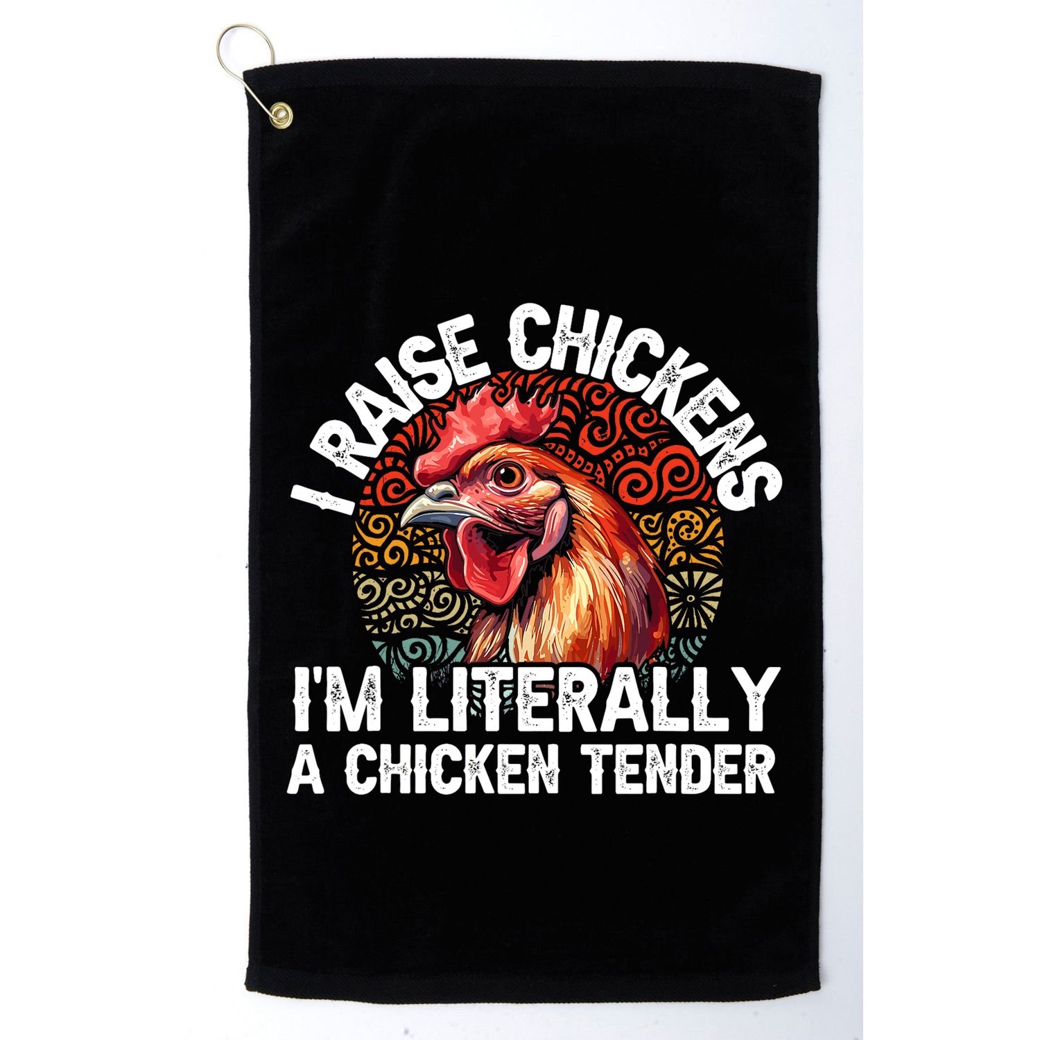 Chicken Tender Art Poultry Chicken Farmer Chicken Lovers Gift Golf Towel