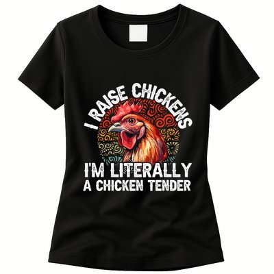 Chicken Tender Art Poultry Chicken Farmer Chicken Lovers Gift Womens T-Shirt
