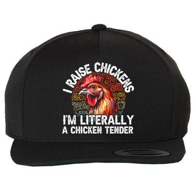 Chicken Tender Art Poultry Chicken Farmer Chicken Lovers Gift Wool Snapback Cap