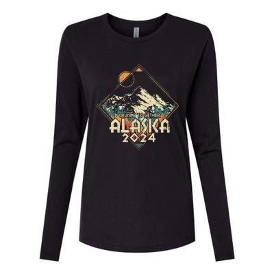 Cruisin Together Alaska 2024 Alaskan Cruise Trip Matching Womens Cotton Relaxed Long Sleeve T-Shirt