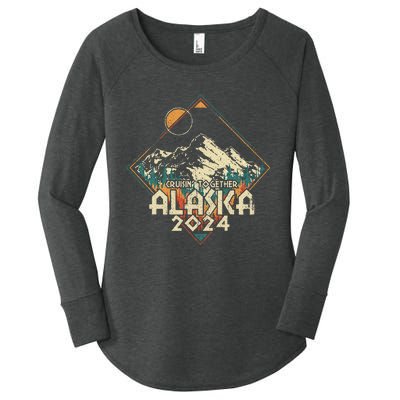 Cruisin Together Alaska 2024 Alaskan Cruise Trip Matching Women's Perfect Tri Tunic Long Sleeve Shirt