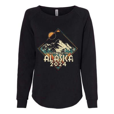 Cruisin Together Alaska 2024 Alaskan Cruise Trip Matching Womens California Wash Sweatshirt