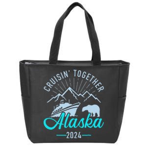 Cruisin Together Alaska 2024 Matching Cruising Vacation 2024 Zip Tote Bag