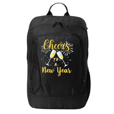 Cheers To A New Year New Years Eve Happy New Year Funny Gift City Backpack