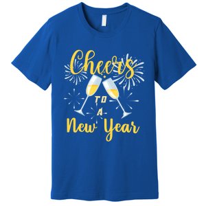 Cheers To A New Year New Years Eve Happy New Year Funny Gift Premium T-Shirt